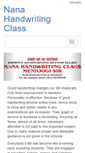 Mobile Screenshot of nanahandwriting.com