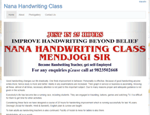 Tablet Screenshot of nanahandwriting.com